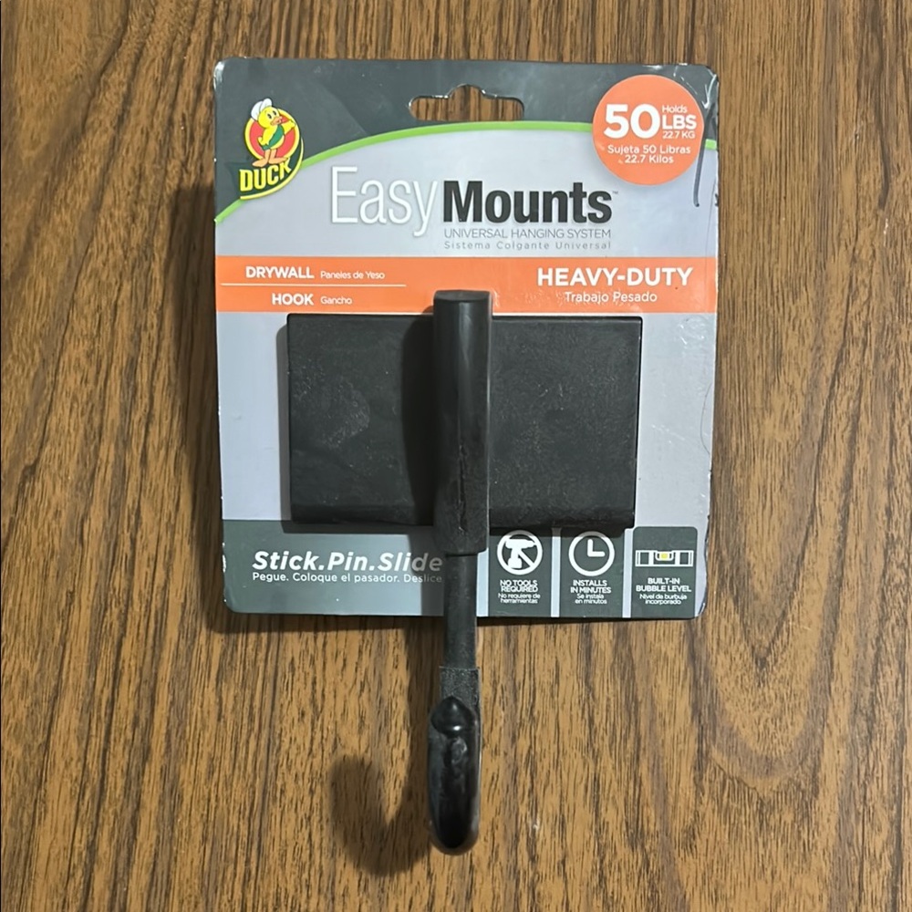 EasyMounts Heavy-Duty Hook - Black